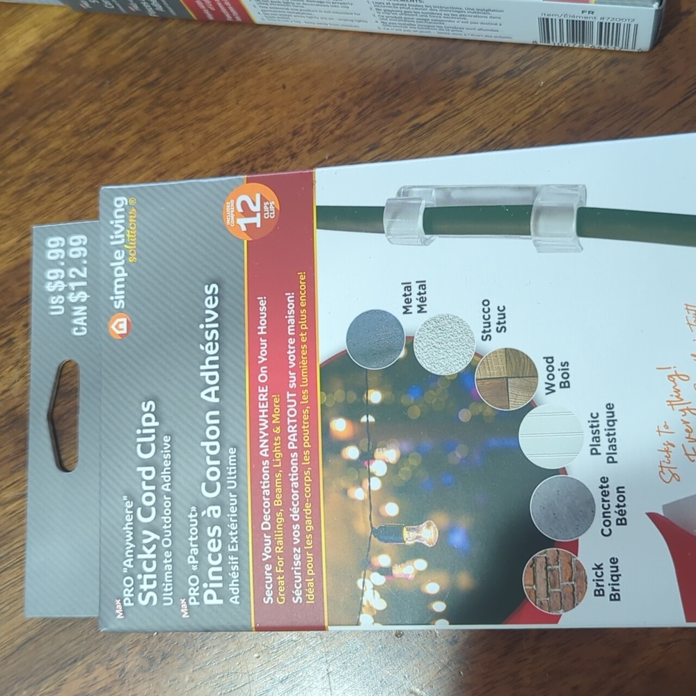 Simple Living Innovations Sticky cord Clips - Picture 2 of 4